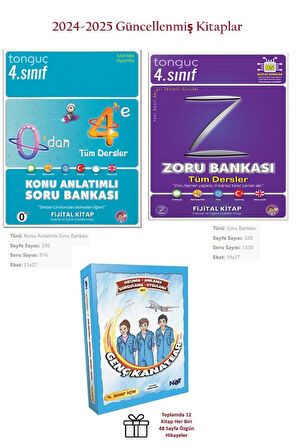 4. Sınıf 0'dan 4'e Konu Anlatımlı Soru Bankası ve Tüm Dersler Zoru Bankası+Hikaye Okuma Seti Hediye!