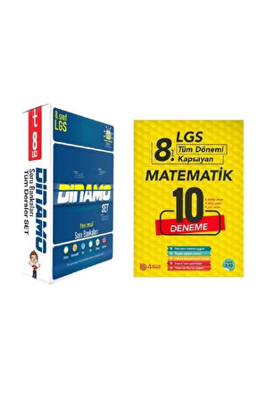 8. Sınıf Dinamo Tüm Dersler Soru Bankası Seti Ve Lgs Matematik 10'lu Deneme