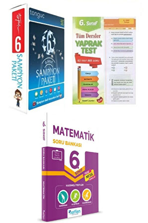 6. Sınıf Şampiyon Paketi (6 Kitap + 1 S.b + 1 Y.test) 2022 Yeni