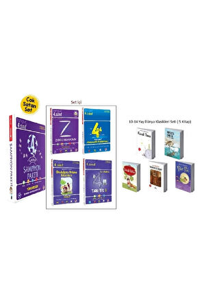 4. Sınıf Şampiyon Paketi Ve 10-14 Yaş Dünya Klasikleri Seti ( 5 Kitaplık)