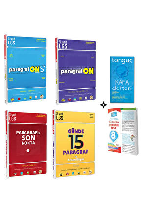 8.sınıf Lgs Günde 15 Paragraf Ve Anlam Bilgisi+paragrafons+paragrafon+paragrafta Son Nokta 4'lü Seti