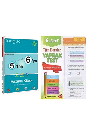 5'ten 6'ya Hazırlık Kitabı Ve 6. Sınıf Yaprak Test