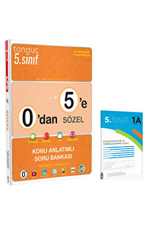 Tonguç 5. Sınıf 0'dan 5'e Sözel Konu Anlatımlı Soru Bankası (1 Kitap+1 Deneme)