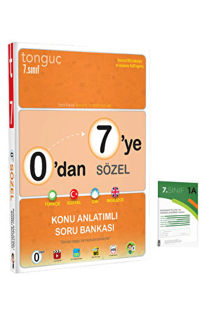 7. Sınıf 0'dan 7'ye Sözel Konu Anlatımlı Soru Bankası 1 Kitap+1 Deneme