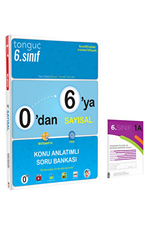 Tonguç 6. Sınıf 0'dan 6'ya Sayısal Konu Anlatımlı Soru Bankası (1 Kitap+1 Deneme)