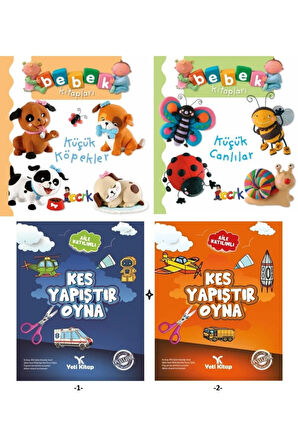 Bebek Kitapları (2 KİTAP) Ve Yeti Kitap Aile Katılımlı Kes Yapıştır Oyna (2 KİTAP)