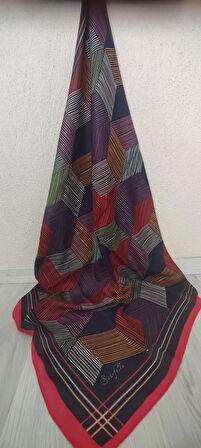 Scarfella sport soft eşarp kırmızı laci