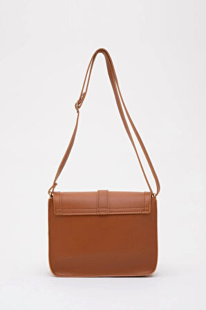 Suni Deri İç Fermuar Cepli Çıtçıt Kapamalı Şık ve Ergonomik Kol ve Omuz Çantası