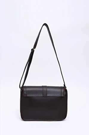 Suni Deri İç Fermuar Cepli Çıtçıt Kapamalı Şık ve Ergonomik Kol ve Omuz Çantası