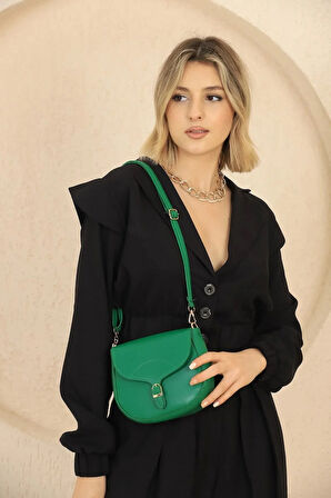 Ayarlanabilir Askılı Sade Ve Şık ve Ergonomik Çıtçıt Kapatmalı Çapraz Omuz Çantası