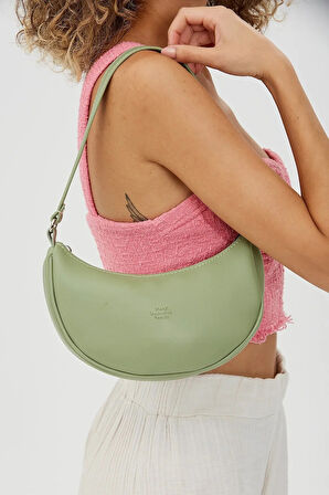 Tek Bölmeli Şık ve Ergonomik Suni Deri Mini El ve Omuz Çantası