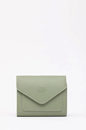 Suni Deri Bozuk Ve Kağıt Para Bölmeli Çıtçıtlı Kartlıklı Orta Boy Zarf Model Cepli Cüzdan