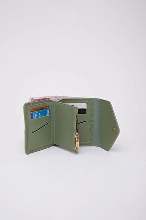 Suni Deri Bozuk Ve Kağıt Para Bölmeli Çıtçıtlı Kartlıklı Orta Boy Zarf Model Cepli Cüzdan