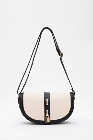 Kilit Detaylı Suni Deri Tek Bölmeli Çıtçıtlı  Şık  ve Ergonomik Kol ve Omuz Çantası Zarif