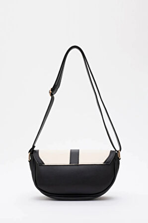 Kilit Detaylı Suni Deri Tek Bölmeli Çıtçıtlı  Şık  ve Ergonomik Kol ve Omuz Çantası Zarif