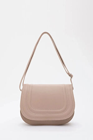 Suni Deri 2 Bölmeli Ayarlanabilir Şık ve Ergonomik Askılı Kol Ve Omuz Çantası