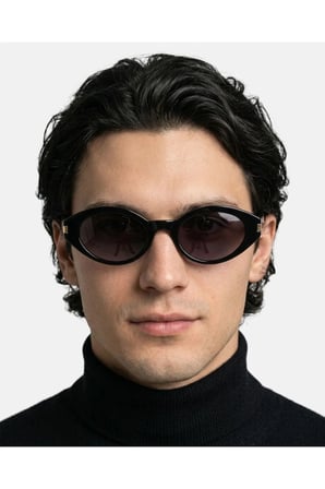 Shine Siyah Degrade Trend Oval Güneş Gözlüğü Black Unisex 2026 Kolleksiyon