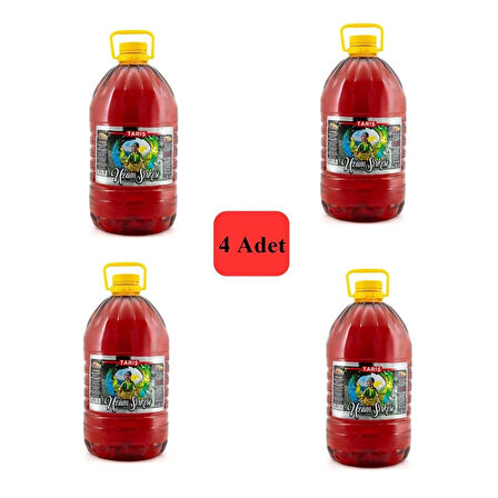 Üzüm Sirkesi 5 Lt Pet(Dar Ağız) 4 Adet