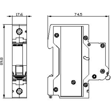 Siemens 5Sl3116-6Ya Eko Seri Otomatik Sigorta 4,5Ka, 1 Faz, B Tipi, 1X16 Amper 