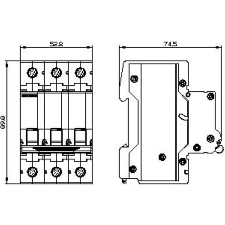 Siemens 5SL3320-7YA Eko Seri Otomatik Sigorta 4,5kA, 3 Faz, C Tipi, 3x20 Amper 