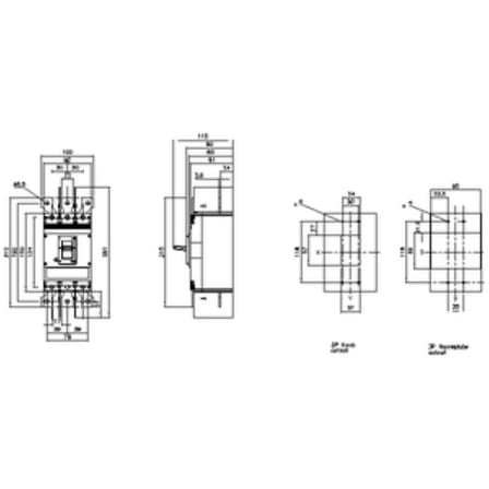 Siemens 3VJ1192-3DB32-0AA0 Sinoplus KOMPAKT Şalter, 3 Kutup 25kA 3VJ11, 18A-25 Amper Ayarlı Tip Termik 