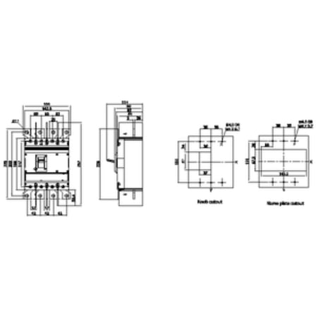 Siemens 3VJ1225-5EB42-0AA0 Sinoplus KOMPAKT Şalter, 4 Kutup 36kA 3VJ12, 175A-250 Amper Ayarlı Tip Termik 