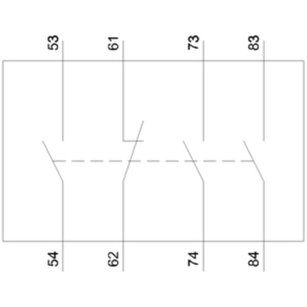 Siemens 3MH7931-0CT10 Sinoplus İlave Yardımcı Kontak Boy:0-1-2-3-4, 3NO+1NC, Önden ( Üstten ) 