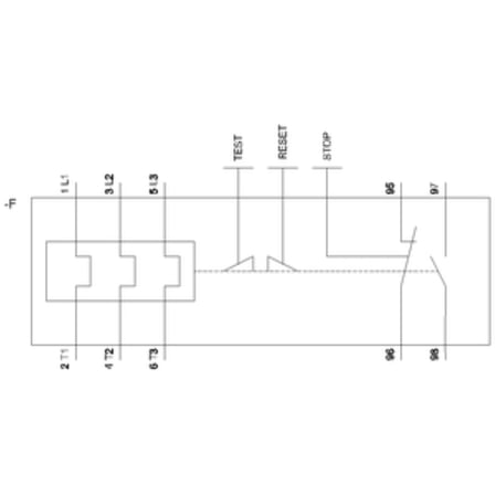 Siemens 3MU7110-0LA0 Sinoplus Termik Röle, Geçmeli Montaj 3MT7 Boy:0-1-2 için, 5,5 Amper -8 Amper 