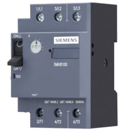 Siemens 3MV8100-0ML00 Sinoplus Motor Koruma Şalteri 6 Amper -10 Amper - 3/4kW 