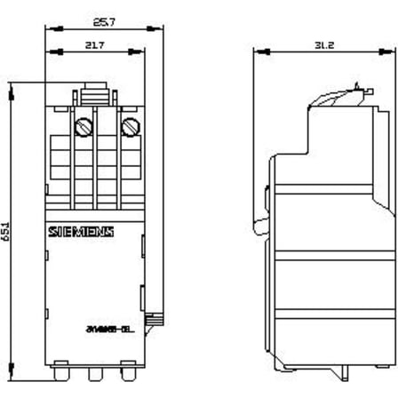Siemens 3VM9908-0BL33 Açtırma Bobini 208/277VAC 220/250VDC 50/60Hz 