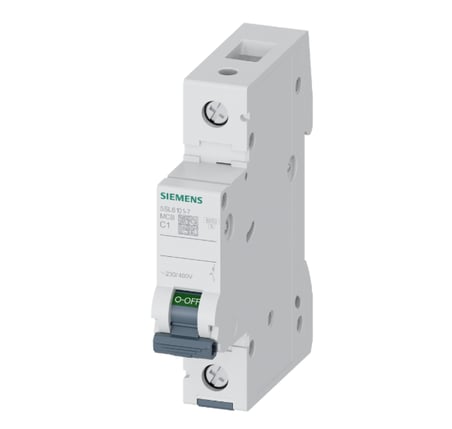Siemens 5SL6101-7 Otomatik Sigorta C Tipi 1 Amper 1 Faz 6kA 70 mm 