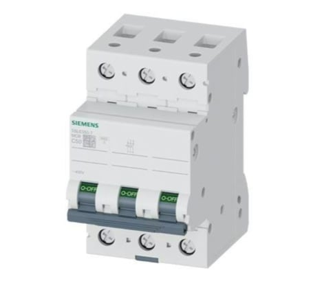 Siemens 5SL6350-7 Otomatik Sigorta C Tipi 50 Amper 3 Faz 6kA 70 mm 