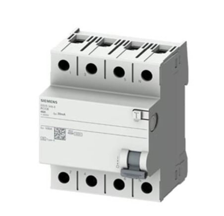 Siemens 5SV5342-6 Kaçak Akım Rölesi 3x25 Amper 30mA TİP-A 3F+N 70mm 