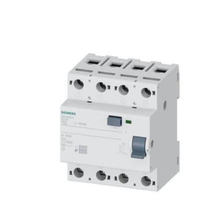 Siemens 5SV3348-6 Kaçak Akım Rölesi 3x100 Amper 30mA TİP-A 3F+N 70mm 