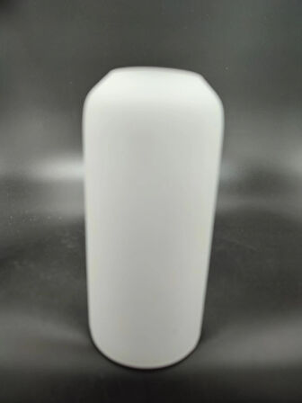 KÜÇÜK AVİZE CAMI.BEYAZ RENKTE.Mum ampule göre (E.14)(Çap:6.50cm-h:13.50cm) SİLİNDİRİK.