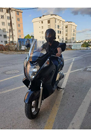 MOTOCAM Honda Silverwing FJS 400 Siperlik Ön Cam 2001-2012 Model 52cm Şeffaf Renkli 4mm