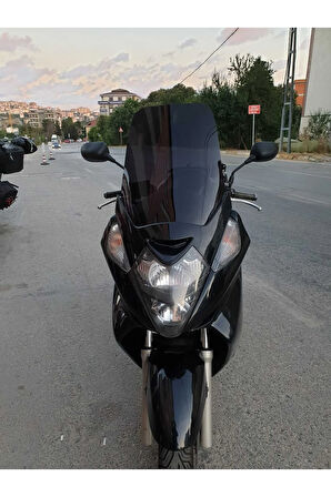 MOTOCAM Honda Silverwing FJS 400 Siperlik Ön Cam 2001-2012 Model 52cm Siyah Renkli 4mm