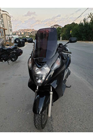 MOTOCAM Honda Silverwing FJS 400 Siperlik Ön Cam 2001-2012 Model 52cm Siyah Renkli 4mm