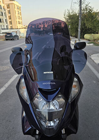 MOTOCAM Honda Silverwing FJS 600 Ön Cam 2001-2012 Model 68cm Siyah Renkli 4mm ELCİKLİ