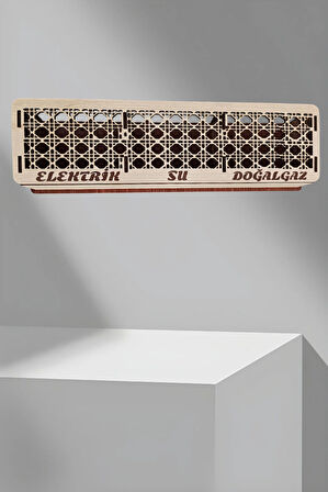 FATURA KUTUSU ORTAK ALAN DÜZENLEYİCİ AHŞAP MDF DEKORATİF KUTU