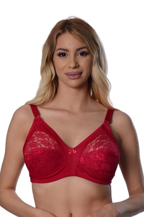 #DantelliSütyen Kaliteli Esnek Kumaş Şık Rahat Polyamit Bordo Dantelli Toparlayıcı Sütyen