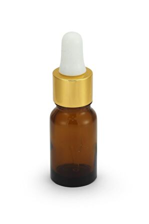 20ml - Amber Damlalıklı Kahverengi Cam Şişe - (10 ADET)