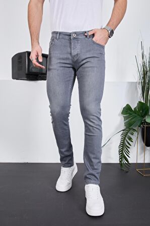 Erkek Likralı Denim Skinny Fit Süper Dar Jeans