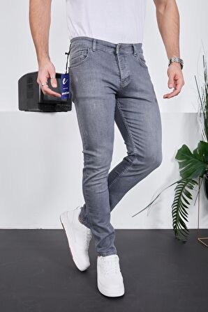 Erkek Likralı Denim Skinny Fit Süper Dar Jeans