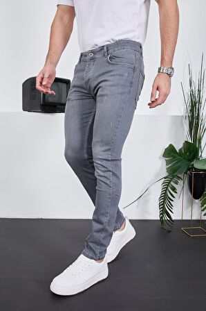 Erkek Likralı Denim Skinny Fit Süper Dar Jeans