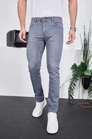 Erkek Likralı Denim Skinny Fit Süper Dar Jeans