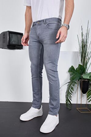 Erkek Likralı Denim Skinny Fit Süper Dar Jeans