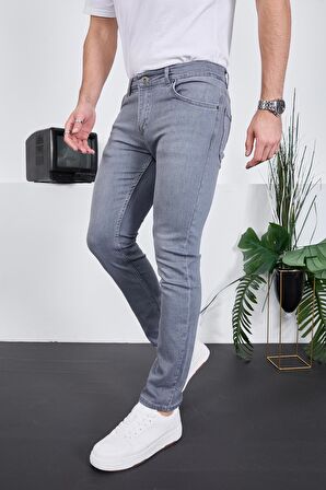 Erkek Likralı Denim Skinny Fit Süper Dar Jeans