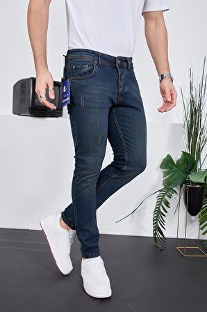 Erkek Likralı Denim Skinny Fit Süper Dar Jeans