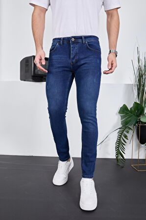 Erkek Likralı Denim Skinny Fit Süper Dar Jeans